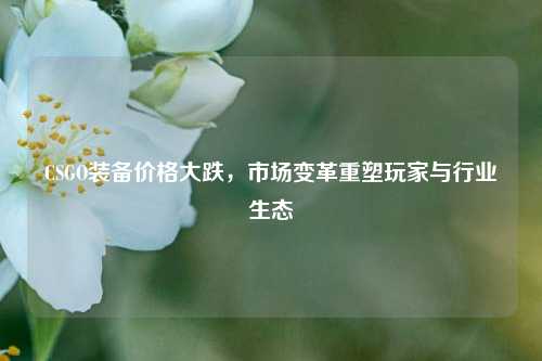CSGO装备价格大跌，市场变革重塑玩家与行业生态
