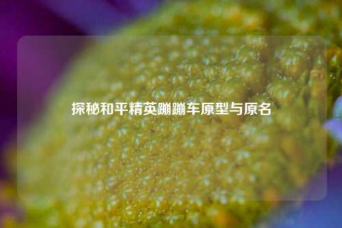 探秘和平精英蹦蹦车原型与原名